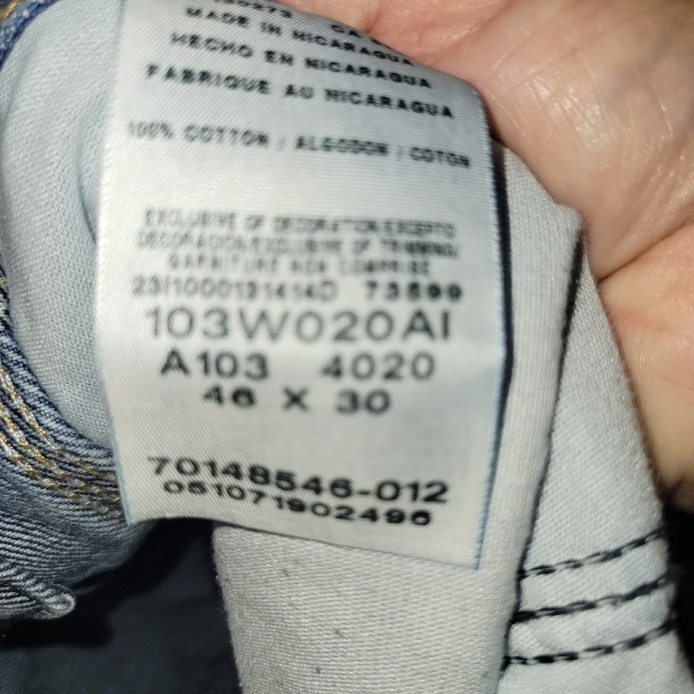 Wrangler‎ Riggs Workwear Men's 46x30 Dark Wash Carpenter Jeans